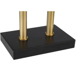 Possini Euro Design Keegan Modern Desk Lamp 24" High Warm Brass With Dual USB Charging Ports LED Adjustable Black Shade For Bedroom Living Room Desk -Possini Euro Design Shop GUEST d98aa9da 233f 4ef2 b89d 51824e38d901