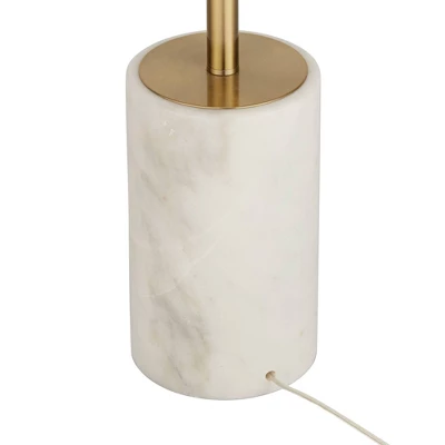 Possini Euro Design Luxe Italian Style Floor Lamp 64" Tall Gold Metal White Linen Drum Shade For Living Room Reading House Bedroom Office 7 Possini Euro Design Luxe Italian Style Floor Lamp 64" Tall Gold Metal White Linen Drum Shade For Living Room Reading House Bedroom Office - Image 5