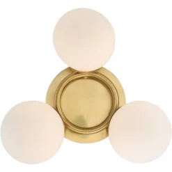 Possini Euro Design Modern Ceiling Light Flush Mount Fixture Brass 18" Wide 3-Light Frosted White Glass Globes Bedroom Living Room 11 Possini Euro Design Modern Ceiling Light Flush Mount Fixture Brass 18" Wide 3-Light Frosted White Glass Globes Bedroom Living Room -Possini Euro Design Shop GUEST dbfdc26c 9042 453c 899a 728958d8e6b8