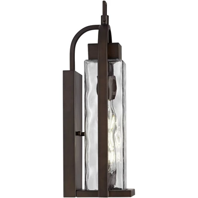 Possini Euro Design Winona Modern Outdoor Wall Light Fixture Bronze 16 1/4" Water Glass For Post Exterior Barn Deck House Porch Yard Posts Patio Home 8 Possini Euro Design Winona Modern Outdoor Wall Light Fixture Bronze 16 1/4" Water Glass For Post Exterior Barn Deck House Porch Yard Posts Patio Home - Image 6