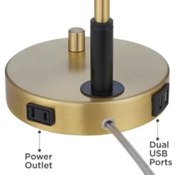 Possini Euro Design Possini Euro Kinzie Desk Lamp With Power Outlet And USB Ports Warm Gold 13 Possini Euro Design Possini Euro Kinzie Desk Lamp With Power Outlet And USB Ports Warm Gold -Possini Euro Design Shop GUEST de125004 4233 44e0 b4d3 df799277fd24