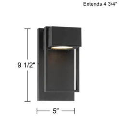 Possini Euro Design Pavel Modern Outdoor Wall Light Fixture Textured Black LED 9 1/2" For Post Exterior Barn Deck House Porch Yard Posts Patio Home -Possini Euro Design Shop GUEST e2c3ea75 2d27 4e41 9a51 2287d302b880