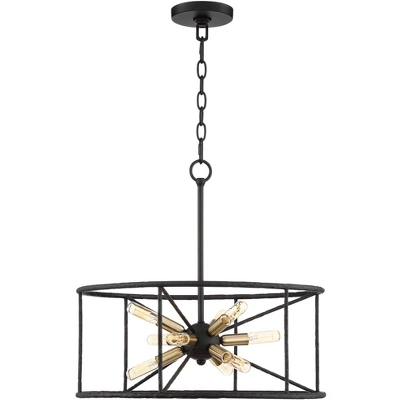 Possini Euro Design La Vista Black Chandelier 20 1/4" Wide Modern Sputnik 9-Light Fixture For Dining Room House Foyer Kitchen Island Entryway Bedroom 7 Possini Euro Design La Vista Black Chandelier 20 1/4" Wide Modern Sputnik 9-Light Fixture For Dining Room House Foyer Kitchen Island Entryway Bedroom - Image 5