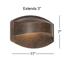 Possini Euro Design Xane Modern Industrial Outdoor Wall Light Fixture Bronze Dark Sky 7" For Post Exterior Barn Deck House Porch Yard Patio Outside 12 Possini Euro Design Xane Modern Industrial Outdoor Wall Light Fixture Bronze Dark Sky 7" For Post Exterior Barn Deck House Porch Yard Patio Outside -Possini Euro Design Shop GUEST e533445a aae2 4aa2 9f73 d2bcb75774bf