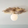 Possini Euro Design Hazel Modern Ceiling Light Semi Flush Mount Fixture 24" Wide Warm Brass White Globe Shade For Bedroom Kitchen Living Room Hallway -Possini Euro Design Shop GUEST e8a8317b 5642 401e bc12 f657b08b8582