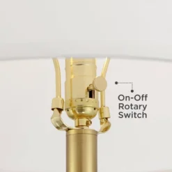 Possini Euro Design Modern Arc Floor Lamp Standing 62 1/2" Tall Warm Gold Offset Arm White Linen Drum Shade For Living Room Reading Family Bedroom -Possini Euro Design Shop GUEST ec54c047 0dc8 4cb9 a274 7da7f771e230