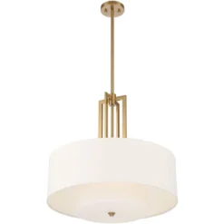 Possini Euro Design Sundry Warm Brass Pendant Chandelier 24" Wide Modern Double Drum Shades 4-Light Fixture For Dining Room House Foyer Kitchen Island 15 Possini Euro Design Sundry Warm Brass Pendant Chandelier 24" Wide Modern Double Drum Shades 4-Light Fixture For Dining Room House Foyer Kitchen Island -Possini Euro Design Shop GUEST fb9356c2 83f6 4e70 a526 b05f018a6ec7