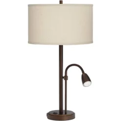 Possini Euro Design Traverse Modern Table Lamps 29" Tall Set Of 2 With USB Charging Port Gooseneck LED Bronze Oatmeal Shade For Bedroom Living Room 16 Possini Euro Design Traverse Modern Table Lamps 29" Tall Set Of 2 With USB Charging Port Gooseneck LED Bronze Oatmeal Shade For Bedroom Living Room -Possini Euro Design Shop GUEST fc5c23d2 64e3 4e9c b448 9b49f96da451