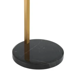 Possini Euro Design Modern Art Deco Arc Floor Lamp 64 1/2" Tall Warm Gold Metal Pleated Fabric Cone Shade For Living Room Reading Family Bedroom House -Possini Euro Design Shop GUEST fc804723 94cf 4c80 8fdf a2aa1e7ef5e3